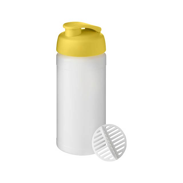 Baseline Plus šejkr o objemu 500 ml - transparentní žlutá