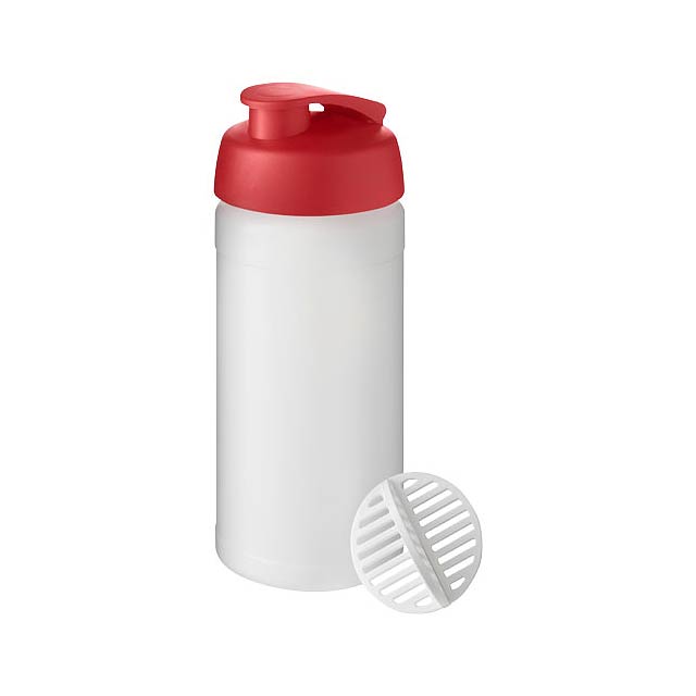 Baseline Plus 500 ml shaker bottle - transparent red