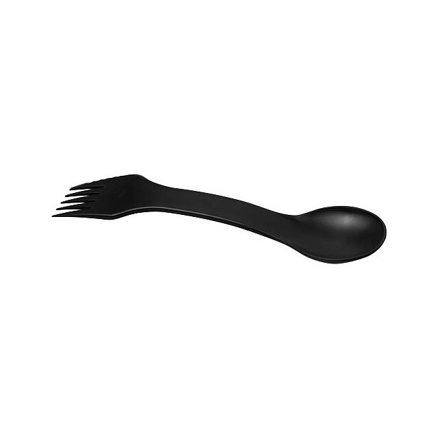 Epsy 3-in-1 spoon, fork, and knife - black