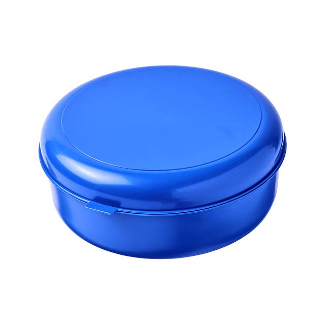 Miku round plastic pasta box - blue