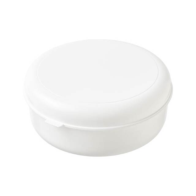 Miku round plastic pasta box - white