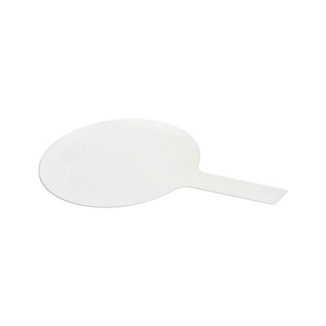 Pallas circular auctioneer paddle - white