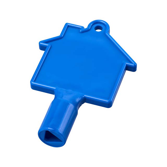 Maximilian house-shaped utility key - blue