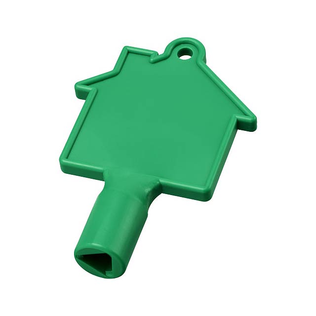 Maximilian house-shaped utility key - green