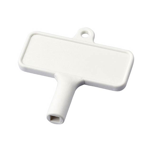 Largo plastic radiator key - white