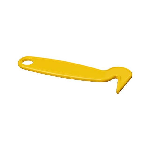 Flynn plastic hoof pick - yellow