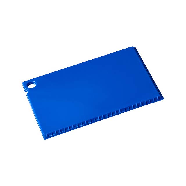 Coro credit card sized ice scraper - blue