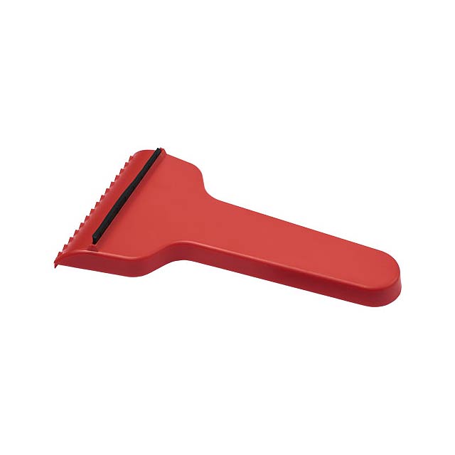 Shiver t-shaped ice scraper - transparent red