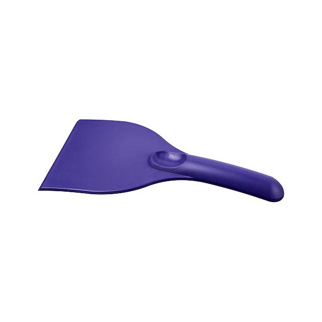 Artur curved plastic ice scraper - violet