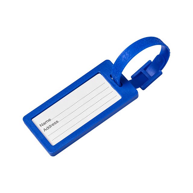 River window luggage tag - blue