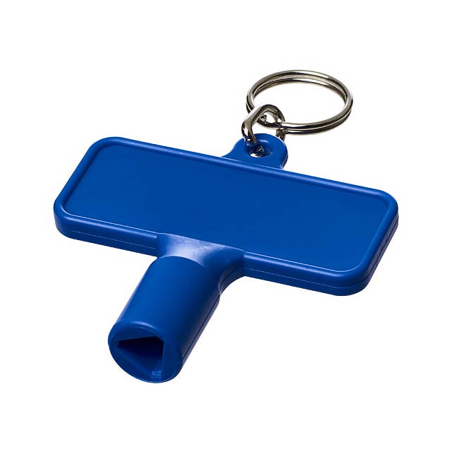 Maximilian obdélníkový montážní klíč s klíčenkou  - modrá