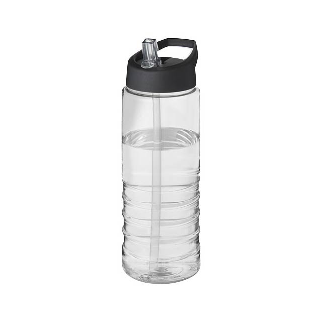 H2O Active® Treble 750 ml spout lid sport bottle - transparent