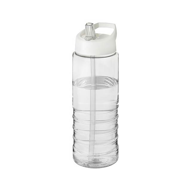 H2O Treble 750 ml sportovní lahev s víčkem s hubičkou - transparentná