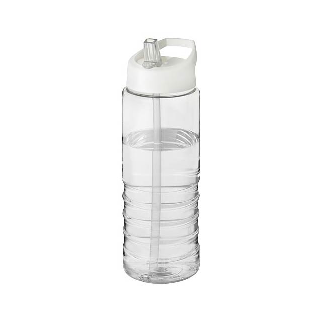 H2O Active® Treble 750 ml spout lid sport bottle - transparent