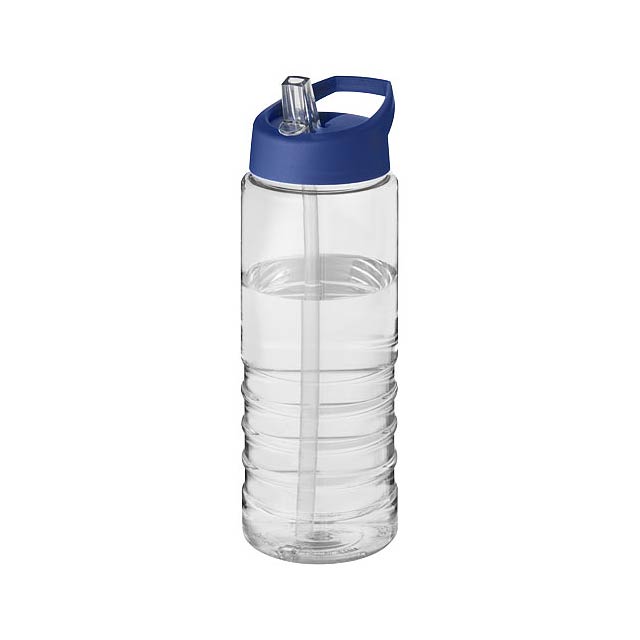 H2O Active® Treble 750 ml spout lid sport bottle - transparent