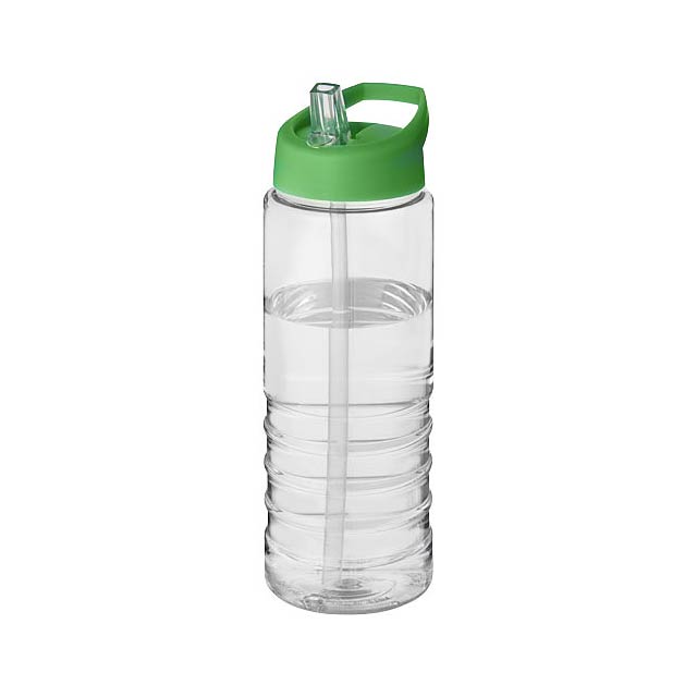 H2O Active® Treble 750 ml spout lid sport bottle - transparent