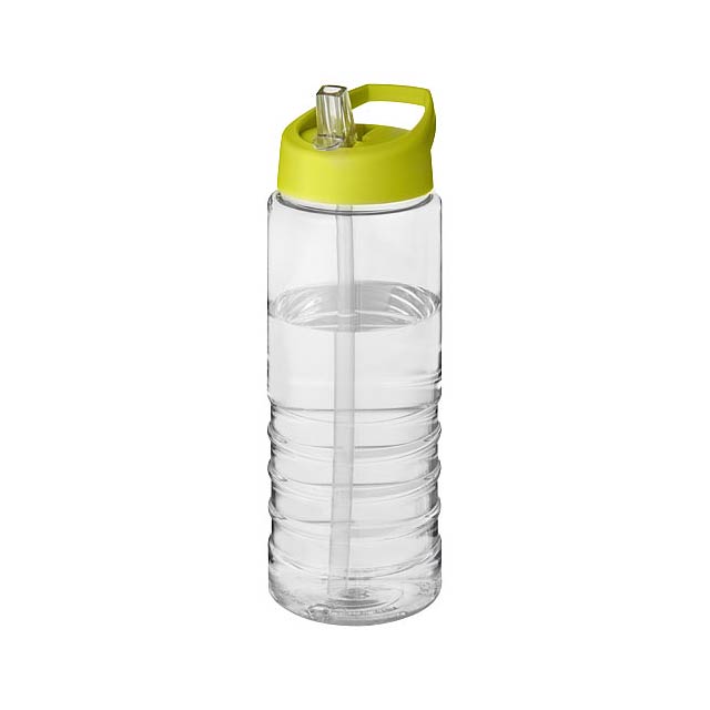 H2O Active® Treble 750 ml spout lid sport bottle - transparent