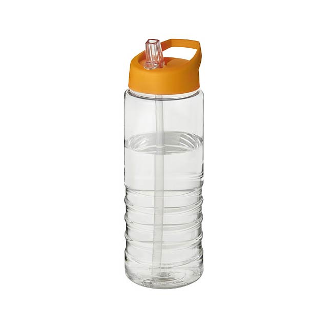 H2O Active® Treble 750 ml spout lid sport bottle - transparent