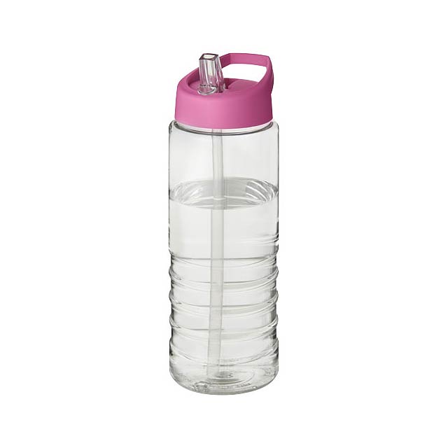 H2O Active® Treble 750 ml spout lid sport bottle - transparent