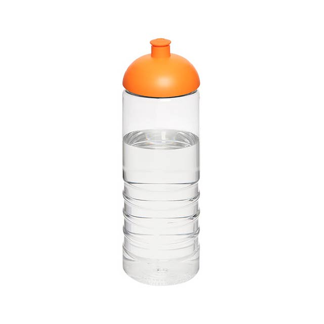 H2O Treble 750 ml sportovní lahev s kupolovitým víčkem - transparentní
