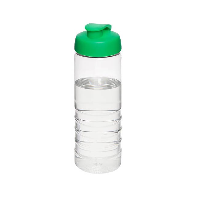 H2O Active® Treble 750 ml flip lid sport bottle - transparent
