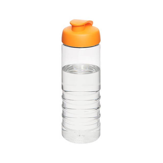 H2O Active® Treble 750 ml flip lid sport bottle - transparent