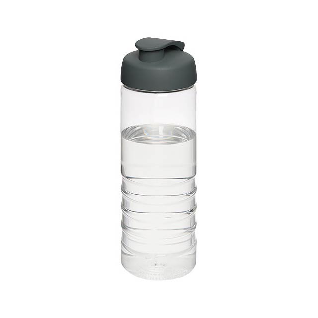 H2O Treble 750 ml sportovní lahev s vyklápěcím víčkem - šedá