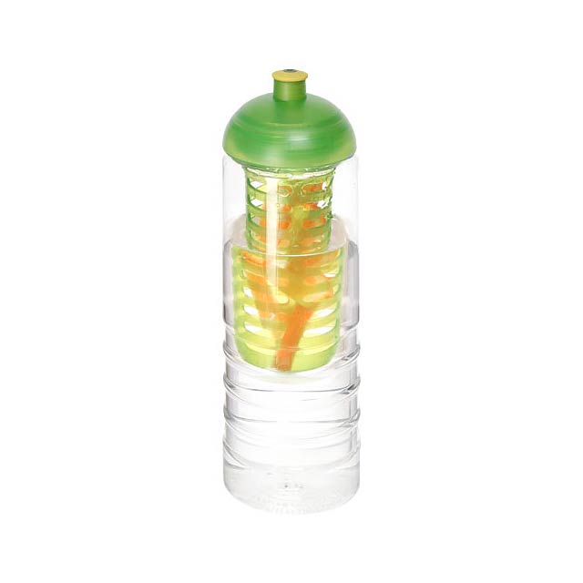 H2O Active® Treble 750 ml dome lid bottle & infuser - transparent