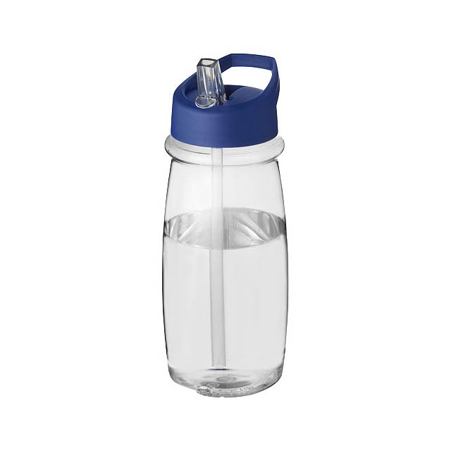 Sportovní láhev s víčkem s hubičkou H2O Pulse 600 ml - transparentná