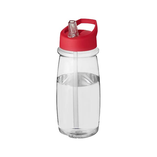 Sportovní láhev s víčkem s hubičkou H2O Pulse 600 ml - transparentní