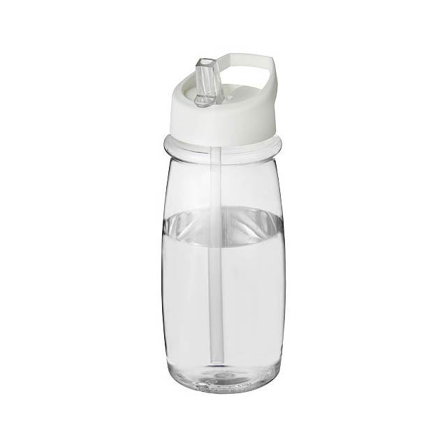 H2O Active® Pulse 600 ml spout lid sport bottle - transparent