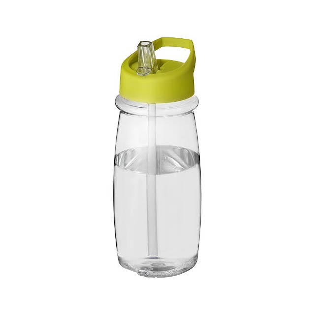 H2O Active® Pulse 600 ml spout lid sport bottle - transparent