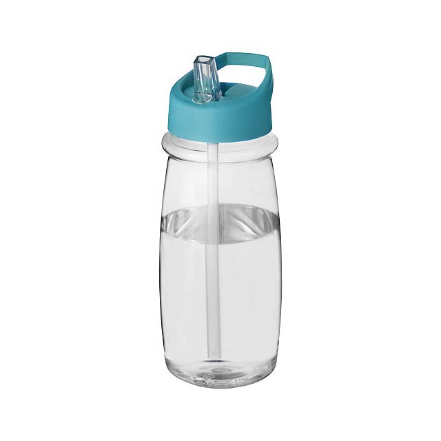 Sportovní láhev s víčkem s hubičkou H2O Pulse 600 ml - transparentní