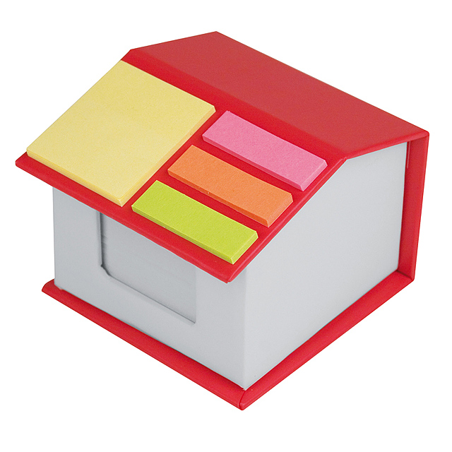 Sticky notes house - white