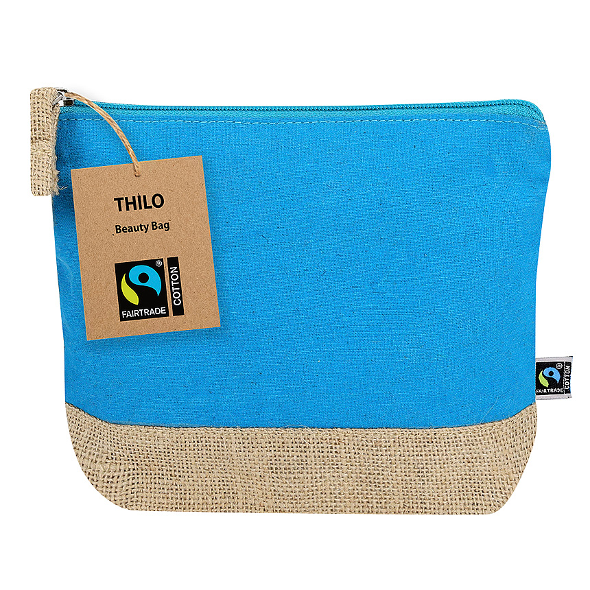 Thilo Fairtrade - Kosmetická taška - nebesky modrá