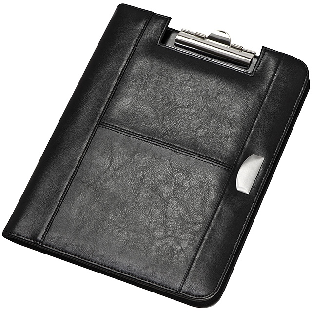 Clipboard with pad and calculator - black