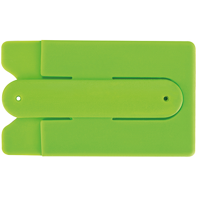 smartphone wallet with integrated stand - lime