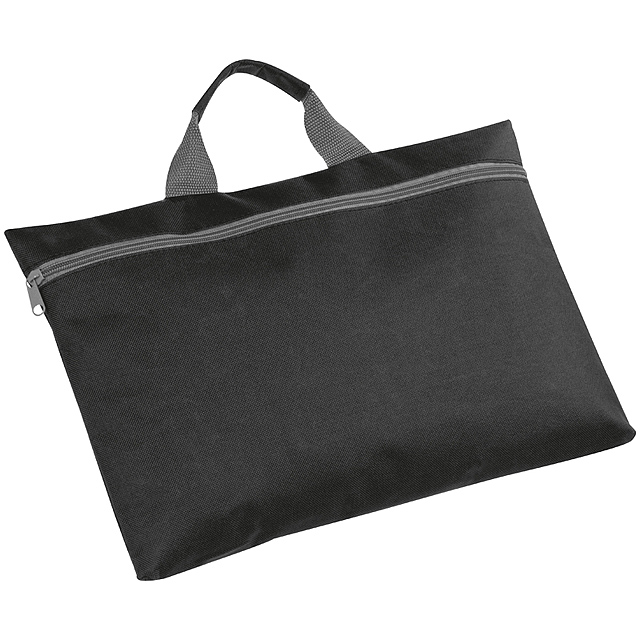 Nylon conference bag - black