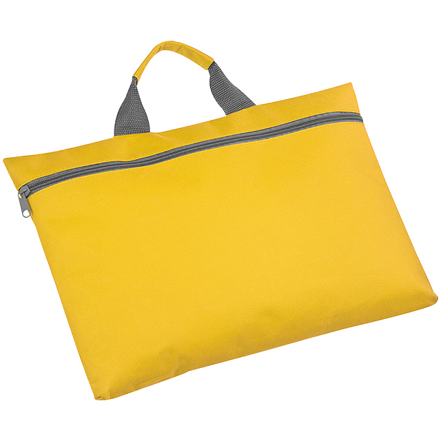 Nylon conference bag - yellow