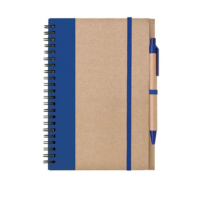 Blok – zápisník s tužkou LIBRO A5 - modrá