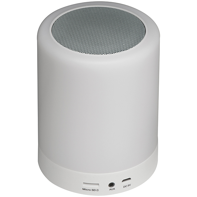 Bluetooth loudspeaker with light. - white