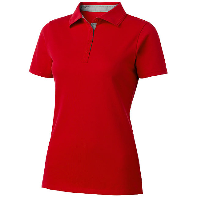 Hacker short sleeve ladies polo - red