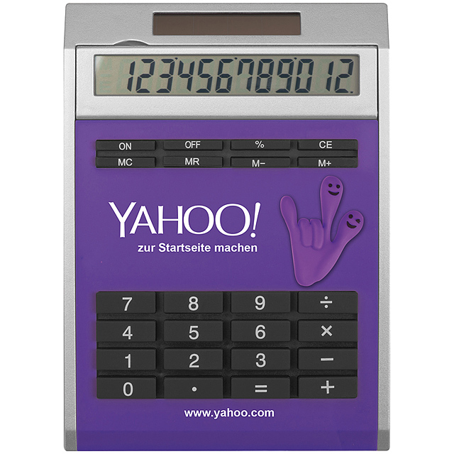 Own design calculator with insert, small - violet