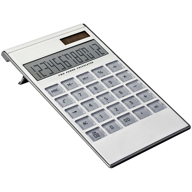 DUAL POWER stolová kalkulačka - biela