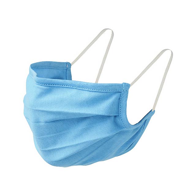 Calla GOTS Gesichtsmaske Bio-Baumwolle - blau