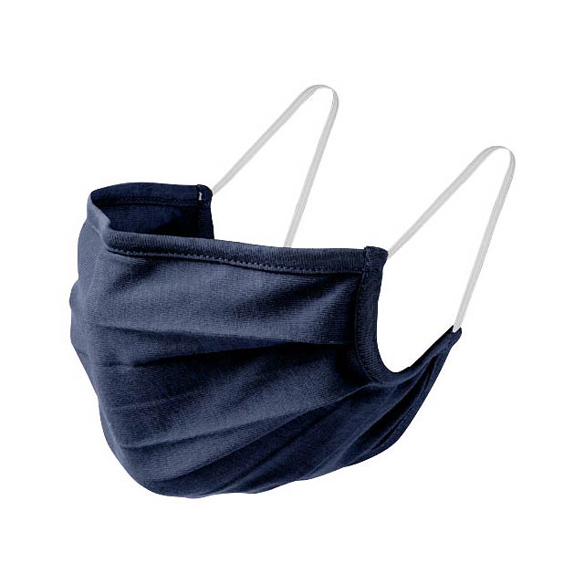 Calla GOTS Gesichtsmaske Bio-Baumwolle - blau