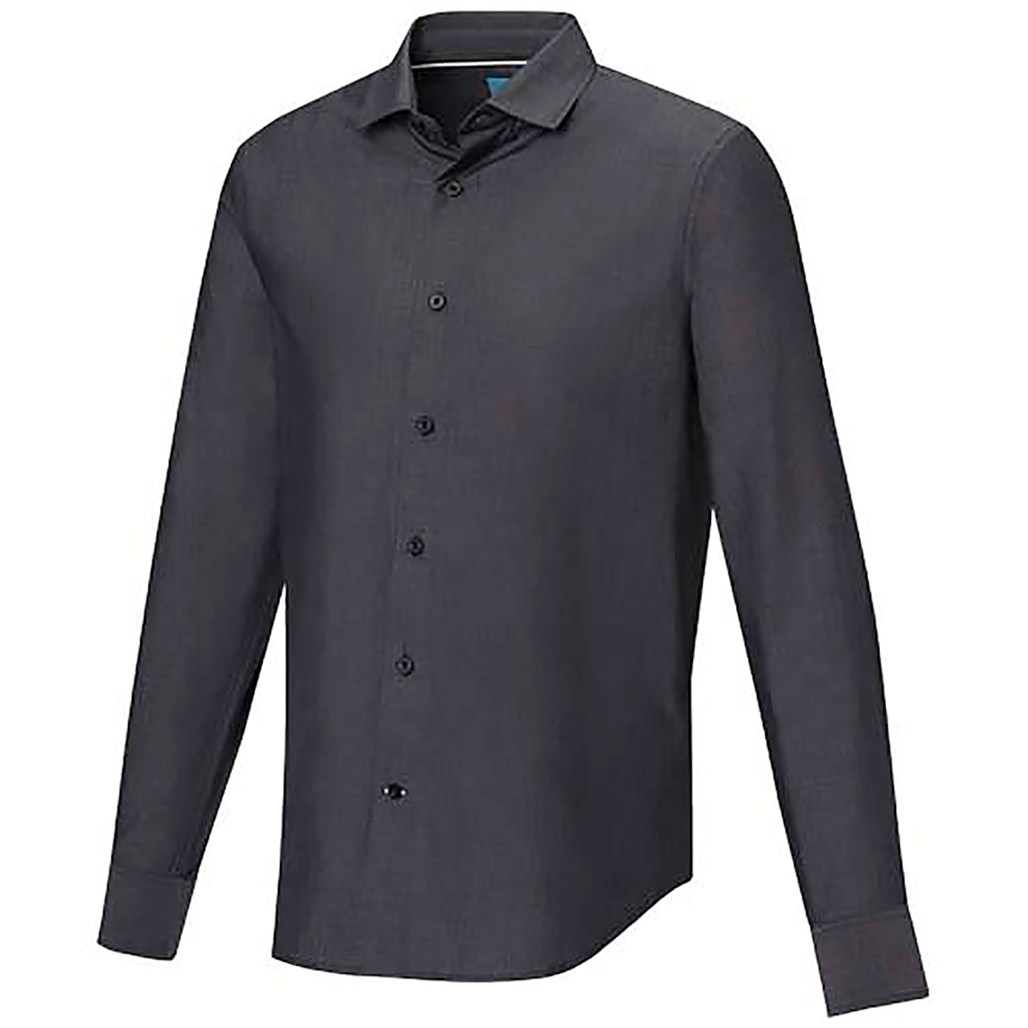 Cuprite Langarm Shirt aus Bio-Baumwolle für Herren - schwarz