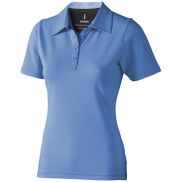 Markham short sleeve women's stretch polo - baby blue