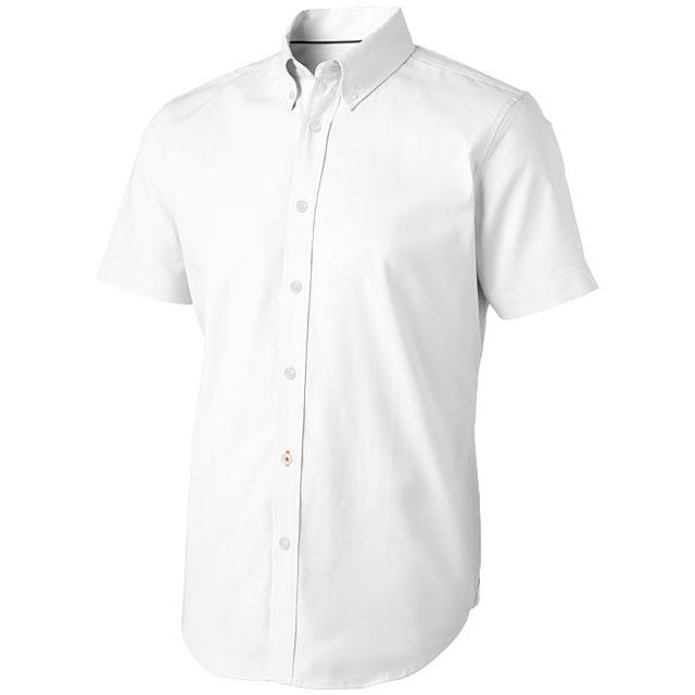 Manitoba short sleeve men's oxford shirt - white