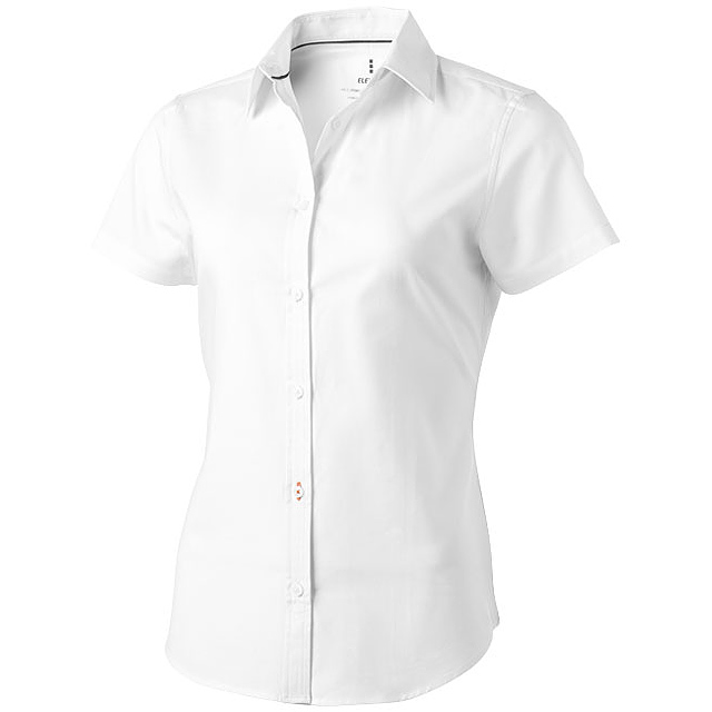 Manitoba short sleeve women's oxford shirt - white
